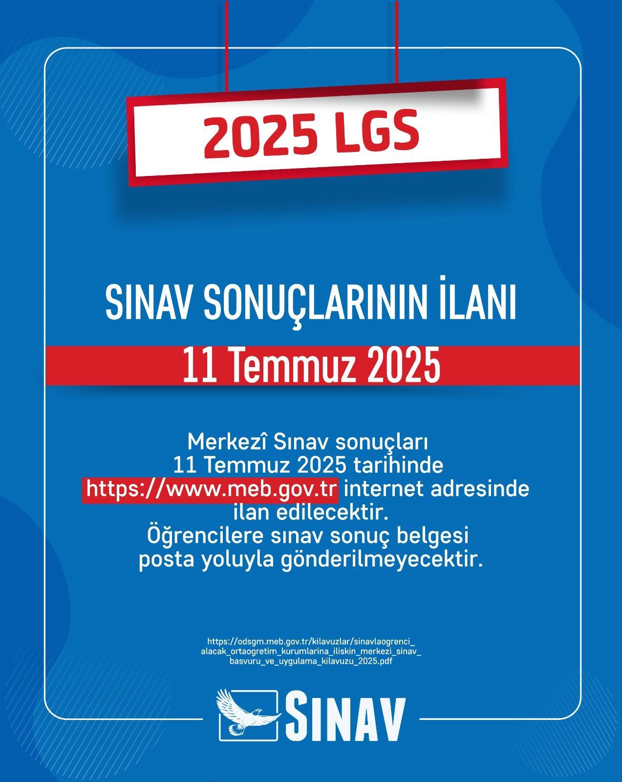 2025 Merkezi Sınav Başvuru Kılavuzu