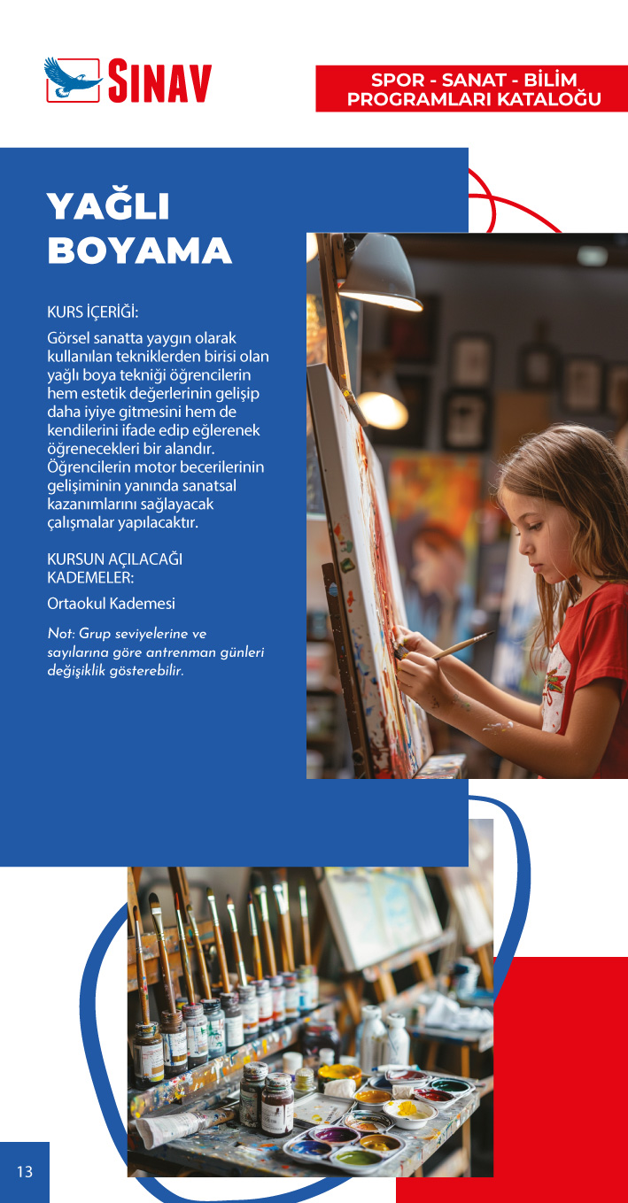 2024 - 2025 Eğitim Öğretim Yılı Spor - Sanat - Bilim Programları Kataloğu