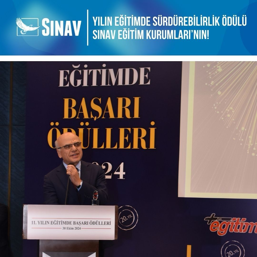 EĞİTİMDE SÜRDÜRÜLEBİLİR BAŞARI ÖDÜLÜ SINAV EĞİTİM KURUMLARI METİN ÖZER