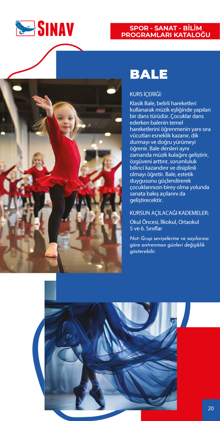 2024 - 2025 Eğitim Öğretim Yılı Spor - Sanat - Bilim Programları Kataloğu