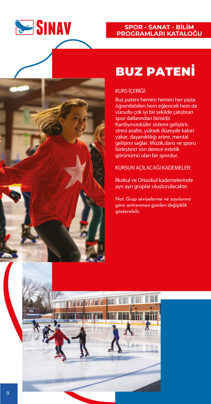2024 - 2025 Eğitim Öğretim Yılı Spor - Sanat - Bilim Programları Kataloğu