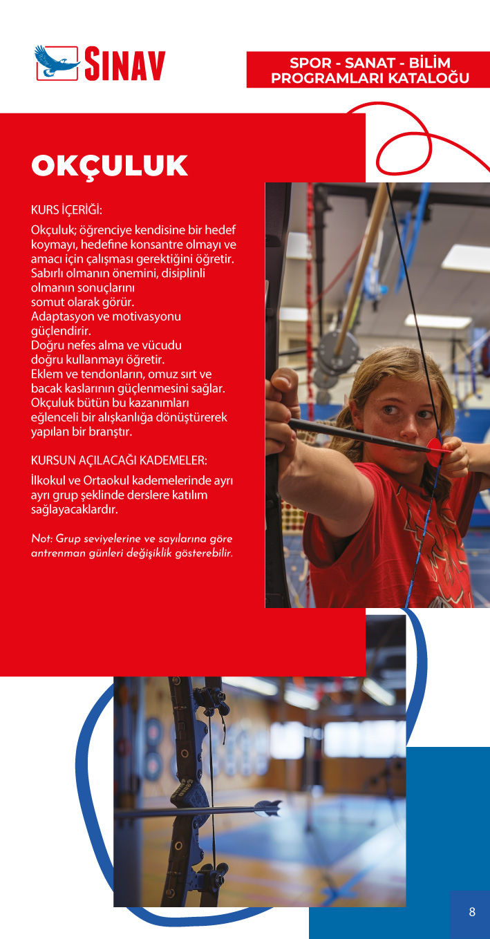 2024 - 2025 Eğitim Öğretim Yılı Spor - Sanat - Bilim Programları Kataloğu