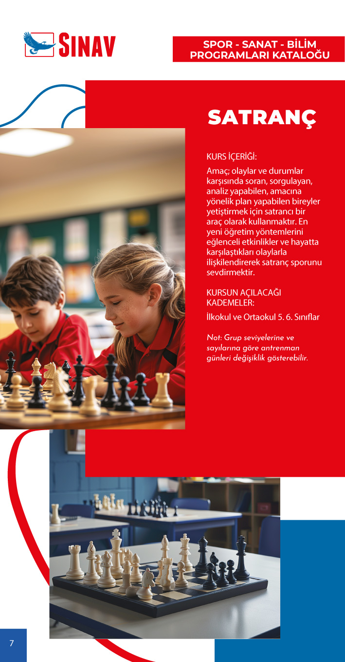 2024 - 2025 Eğitim Öğretim Yılı Spor - Sanat - Bilim Programları Kataloğu